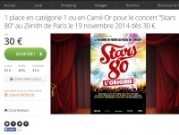 paris : 40 pourcent de réduction pour le concert Stars 80 du 19 novembre