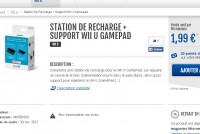 1.99 euros la station de recharge avec support pour wii u gamepad