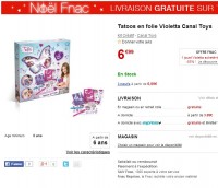 Jouets pas cher : kit creatif Violetta Tatoo en folie à 6.99 euros livraison incluse