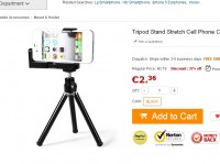 Trepied pour smartphone pas cher : 2.36 euros port inclus