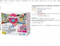 Console Wii u 8go avec wii u party à moins de 200 euros faire vite