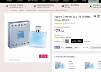 Eau de toilette azzaro Chrome 100ml à 23.94 euros