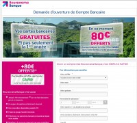 Boursorama banque : 80 euros offerts pour l’ouverture d’un compte courant .. jusqu’au 31 janvier