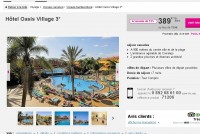 389 euros le séjour en tout inclus aux Canaries pour un depart le 4 janvier de Paris