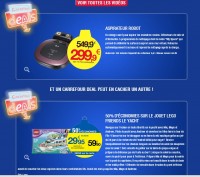 Carrefour deal 2 decembre : lego friends le yatch à 50 pourcent , aspirateur robots à 299 euros