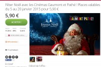 Places de cinéma à prix réduits ( 5.9 euros) valables en janvier 2015