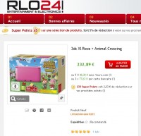 Bon plan console 3ds xl rose animal crossing qui revient à 163 euros ( 18/12 uniquement)
