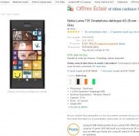 Cybermonday amazon : nokia lumia 735 à 169 euros avec 40€ remboursé et un lumia 530 offert