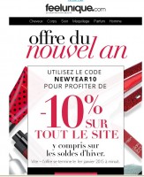 Bon plan parfum : 10 pourcent en plus sur les soldes sur feelunique