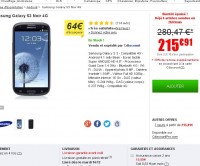 Bon plan smartphone : Galaxy s3 4G à 195 euros