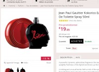 Super affaire parfum : gaultier kokorico 50ml à moins de 20 euros