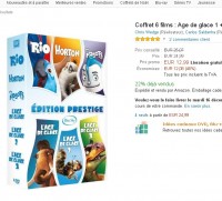 bon plan films d’animations : 13 euros un coffret de 6 films (rio, horton, age de glace …)