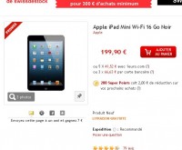 Ipad Mini pas cher  à 170 euros  .. le 3 décembre