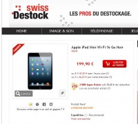 Ipad mini qui revient à 170 euros ( 199.99 et avec 30 euros de bons d’achats ) .. le 9 decembre