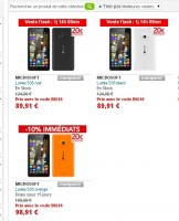 Bon plan smartphone : Nokia Lumia 535 qui revient à moins de 70 euros ( 5 pouces, quad core )