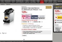 machine Nespresso pixies qui revient à 50 euros