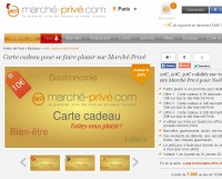 Cartes cadeaux à prix reduits sur marche prive ( 7 euros la carte de 10 , 20 euros la carte de 30) …