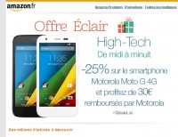 Bon plan smartphone : motorola moto g en vente eclair à partir de 12heures le 8 decembre