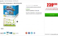 Pack wii u skylander + wii fit à 239 euros