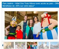 Séjours au parc asterix en promo d’avril à septembre : 35% de remise
