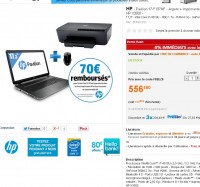Bon plan informatique:  pc portable 17 pouces core i7 + imprimante + souris qui revient à moins de 490 euros