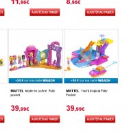 Bon plan jouet : Boite Polly Pocket Yatch et mode en scene qui reviennent à 12 euros l’une
