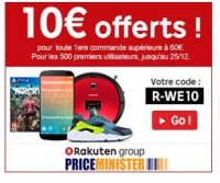 Priceminister : 10 euros de remise pour 60 d’achats pour les nouveaux clients