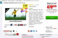 Bon plan smart tv 3d : tv toshiba 122cm qui revient à 380 euros