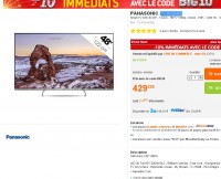 Smart tv 3d panasonic 48 pouces à 429 euros