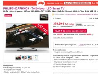 Smart Tv Philips 42 pouces à 370 euros port inclus