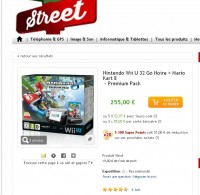 Wii u 32go mario kart à 264 euros mais 51 euros de bons d’achats offerts .. le 2 decembre
