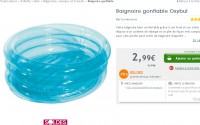 Bon plan puericulture : baignoire gonflable pour bébé à 2.99 euros port inclus (et d’autres articles aussi)