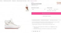baskets montantes femmes Diesel Exposure à 30 euros ( 95 sur zalando)