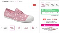 pas chères ! 11.9 euros les  baskets kaporal pour femmes (36 au 41)