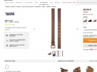 Ceinture cuir femmes hilfiger denim à 16 euros .. pas cher