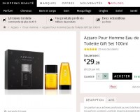 Bonne affaire eau de toilette : coffret azzaro hommes 100ml à moins de 30 euros
