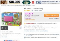 Console 3ds xl + animal crossing qui revient à 155 euros (le 14 janvier )