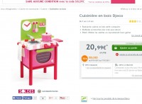 Bon plan jouet : 21 euros la petite cuisine en bois Djeco