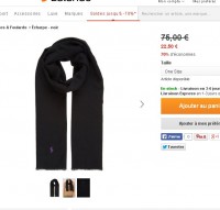 Super prix : écharpe ralph lauren pour femmes à 22.5 euros … toujours dispo