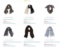 Echarpes pour femmes de la marque Pieces à prix cassés ( autour de 3 euros )