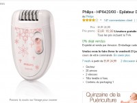 Epilateur philips pas cher à 17 euros (le 22 janvier)