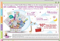 Gratuit : trousse naissance chez intermarché pour les futurs et jeunes parents