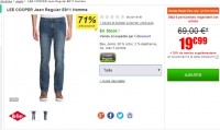 Jeans lee cooper pour hommes à 20 euros