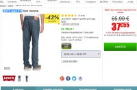 Bon prix jeans levi’s 511 pour hommes  à 37.5 euros – 501 en petite taille à 31€
