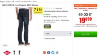 20 euros des jeans lee cooper pour hommes