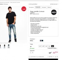 Jeans hommes Liberto autour de 20 euros