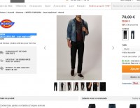 Jeans pour hommes dickies à 35 euros