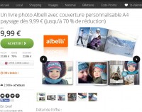 Bon plan pour un livre photos : 13.45 euros port inclus le livre photo A4 rigide 30 pages … dernier jour pour commander un bon