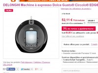 Machine à café Dolce Gusto Circulo à 53 euros port inclus