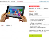 Tablette hp stream 7 sous windows 8 à moins de 100 euros